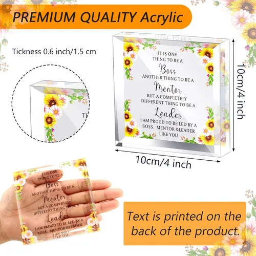 Miniatura 3 de Blulu Regalos de jefa para mujer, citas inspiradoras, regalos de oficina para mujeres, decoración de oficina de mentor, recuerdo de Navidad