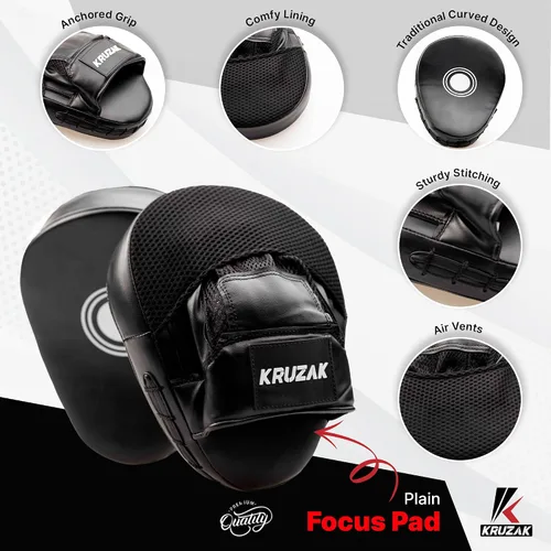 Miniatura 3 de Kruzak - Juego de guantes de boxeo y guantes de boxeo para kickboxing y Muay Thai MMA, kit de fitness con almohadillas de boxeo para artes marciales