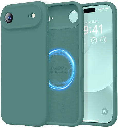 Miniatura 334 de LOVE 3000 Compatible con Funda para iPhone 15, [Cámara de Cobertura Completa de Silicona Suave] [Protección contra Caídas de 8 pies], Forro de Negro