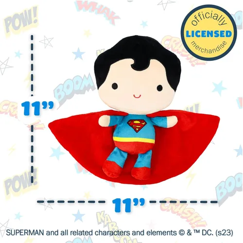 Miniatura 5 de Kids Preferred DC Comics Superman - Animal de peluche suave y abrazable para niños pequeños y niñas, regalo para niños, hombre de acero, 11.5