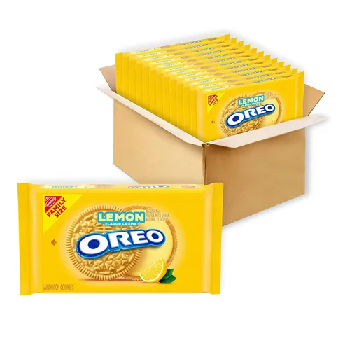 Miniatura 26 de Galletas OREO Minis tipo sándwich doradas, 12 bolsas de 3 oz