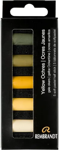 Miniatura 18 de Rembrandt Juego de micro pastel suave, 10 barras de media pieza, selección de tonos oscuros Dark Shades