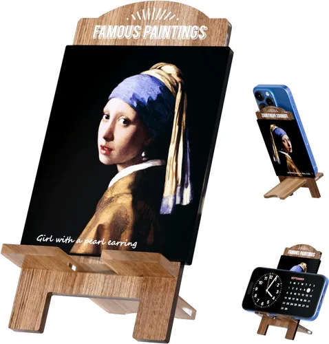 Miniatura 9 de Bonito y artístico soporte para teléfono celular para escritorio, soporte multifuncional para teléfonos, iPads, interruptor, Kindle y consolas
