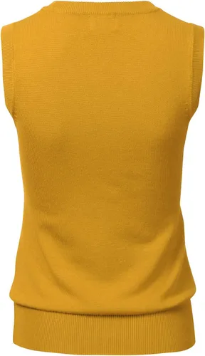 Miniatura 3 de Chaleco de meter para mujer, sólido y clásico, con cuello en V, sin mangas