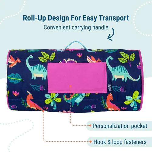 Miniatura 4 de Wildkin Tapete infantil de microfibra para siesta con almohada para niños y niñas, tapete suave y acogedor para guardería, preescolar, jardín