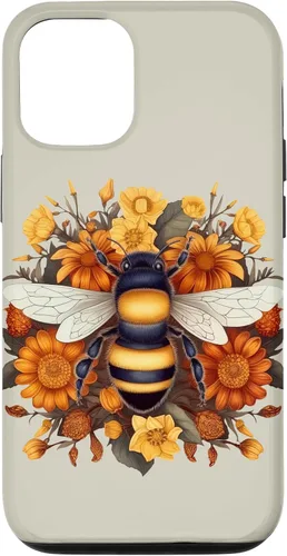 Miniatura 26 de iPhone 16 Boho Flower Bee Honey Beekeeper Daisy Sunflower Bee Case