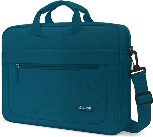 Miniatura 9 de MOSISO Bolsa de hombro mensajero para laptop compatible con MacBook Air de 15 pulgadas M4 M3 M2/Pro de 16 pulgadas M4 M3 M2 M1, 15-15.6 pulgadas HP