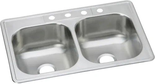 Miniatura 24 de Elkay DSE233194 Dayton Equal - Fregadero de acero inoxidable con doble tazón, 33 x 19