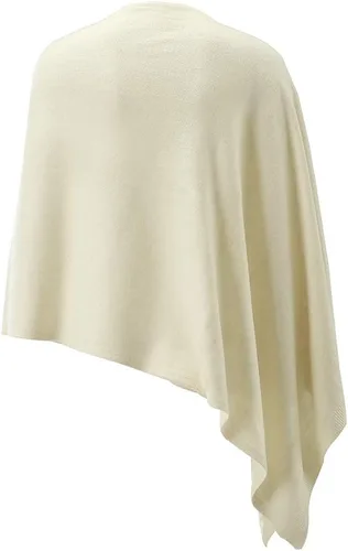 Miniatura 30 de Fomolom Ponchos para mujer, versátil, ligero, tejido sólido, chal envolvente, bufanda, accesorios para mujer