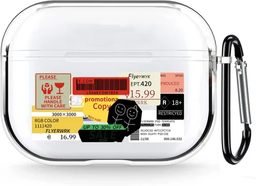 Miniatura 28 de Funda transparente para AirPods de 2ª generación de 1ª generación, diseño de gatito kawaii para mujeres, hombres y niños, funda de carga de TPU