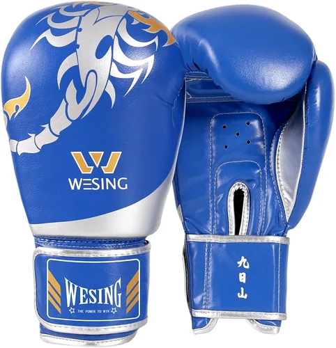 Miniatura 16 de Wesing - Guantes de boxeo para niños y niñas, guantes de boxeo de 6 onzas para niños de 5 a 12 años, guantes de entrenamiento de boxeo para hombres