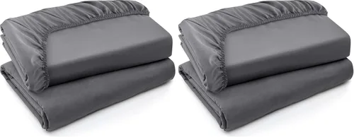 Miniatura 36 de Utopia Bedding Sábana Bajera Completa Ajustada - Sábana de Fondo - Bolsillo Profundo - Microfibra Suave - Resistente al Encogimiento y la Azul Spa
