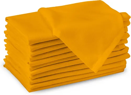 Miniatura 29 de Encasa XO Juego de 12 servilletas de tela color azul cobalto, 17 x 17 pulgadas, servilletas de cena de algodón de color sólido, servilletas de boda