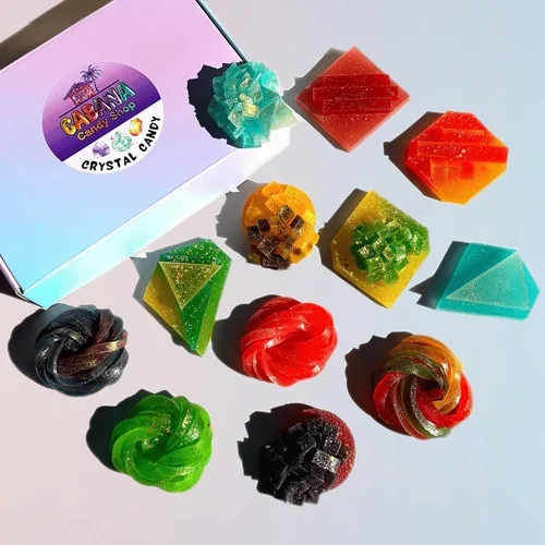 Cabana Candy Shop Crystal Candy - Caja variada de 12 piezas