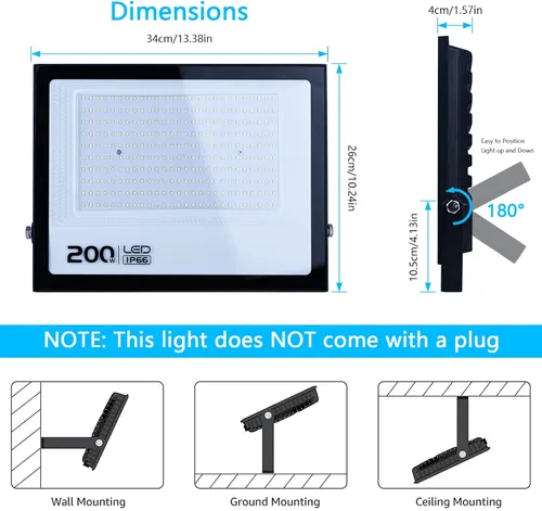 Miniatura 2 de MIHEAL Ultra delgado 10 W 20 W 30 W 50 W 100 W LED foco de luz de inundación LED lámpara de búsqueda 110 V reflectores para jardín al aire libre