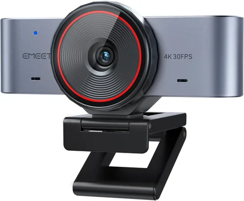 Miniatura 15 de Cámara web EMEET C960 con trípode, cámara web 1080P con micrófono, trípode mini de altura ajustable, cámara web C960 con cubierta de privacidad