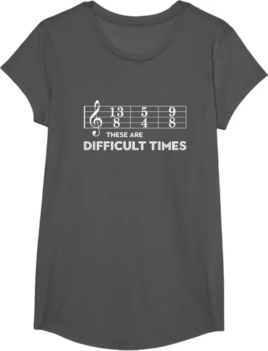 Miniatura 33 de Musician - Camiseta con texto en inglés "These are Difficult Times", talla S