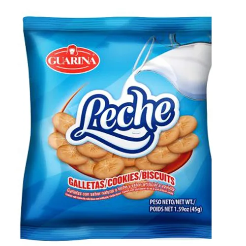 Guarina Galletas Dulces Ideal con Leche (Galletas Dulces) Contiene: Trigo, Leche y Soja, 1.59 oz