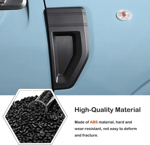 Miniatura 3 de Cubiertas de ventilaciones laterales del guardabarros del automóvil, tira de moldura compatible con Ford Maverick 2022-2025 2026, fibra de carbono