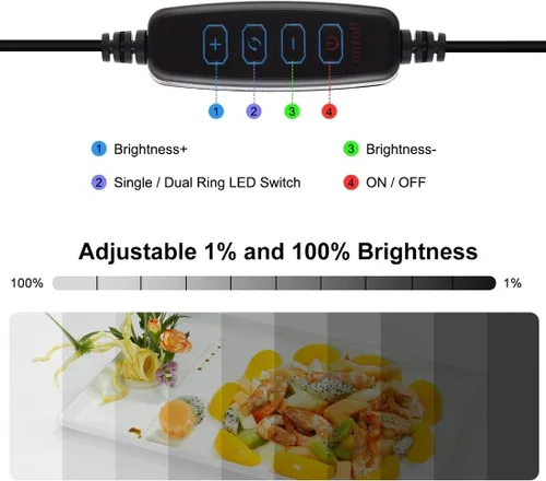 Miniatura 4 de Caja de luz, PULUZ 11.8"/30cm Caja de luz para estudio fotográfico, caja de luz portátil con brillo ajustable, caja de luz profesional plegable