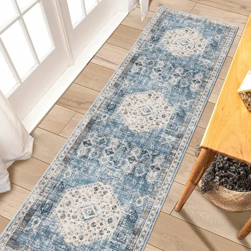 Miniatura 27 de RUUGME Alfombra Pasillera Lavable 2'6x12 - Alfombra de Pasillo con Respaldo Antideslizante Alfombras Resistentes a Manchas para Sala de Estar