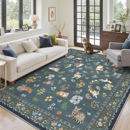 Miniatura 201 de Alfombra de pasillo Soalmost 2'6" x 10' lavable, alfombra antideslizante para cocina, baño, lavandería, alfombras vintage ultra delgadas para Beige
