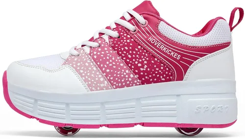 Zapatos deportivos con ruedas para niños y niñas, calzado unisex con tacón con ruedas, tenis deportivos de primera calidad para niños y niñas,