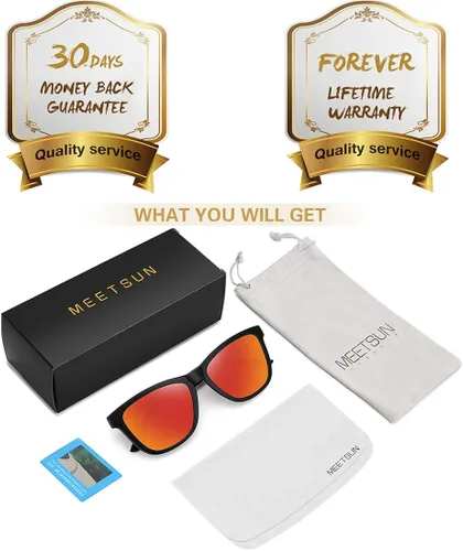 Miniatura 6 de MEETSUN Polarized Sunglasses for Women Men Classic Retro Designer