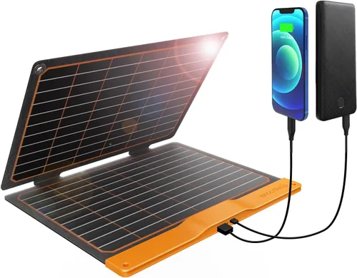 Miniatura 11 de FlexSolar 120W Paneles solares ETFE portátiles para generadores de estación de energía, celda solar plegable de 20.9V, cargadores monocristalinos