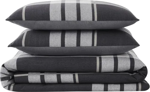 Miniatura 6 de TRULY SOFT Milo Plaid Full/Queen - Juego de edredón de franela de 3 piezas