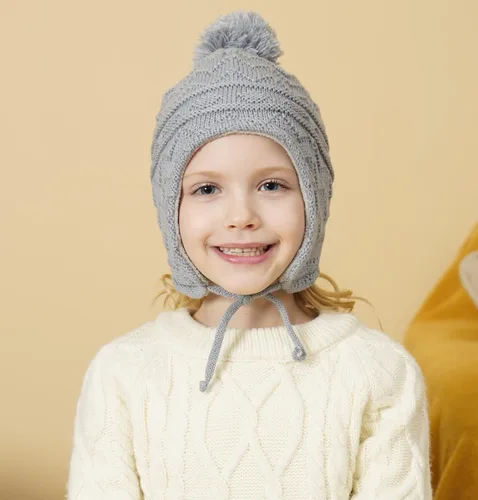 Miniatura 3 de Connectyle - Gorro de invierno con forro polar para niños y niñas