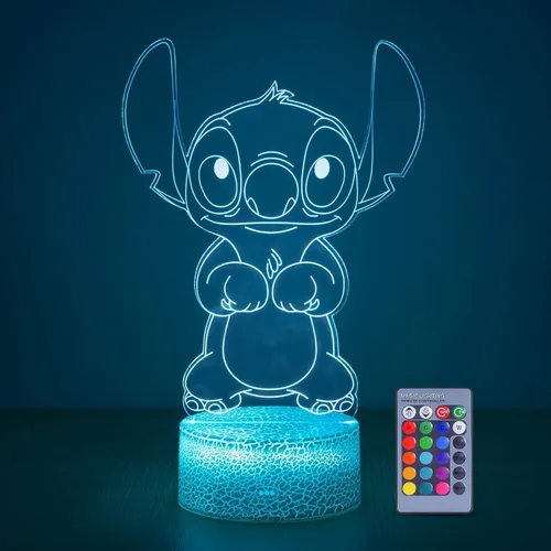 Miniatura 11 de Luz nocturna 3D de Star Wars: lámpara LED Baby Yoda con control remoto y táctil inteligente, lámpara de escritorio LED Yoda Star Wars para Yoda Light