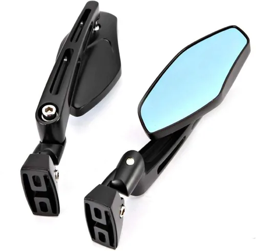 Miniatura 5 de INNOGLOW Espejos de la motocicleta, Negro Racing Retrovisor Espejos CNC de Aluminio Antideslumbrante Espejo Lateral para H-onda CBR 600 F3 F4i