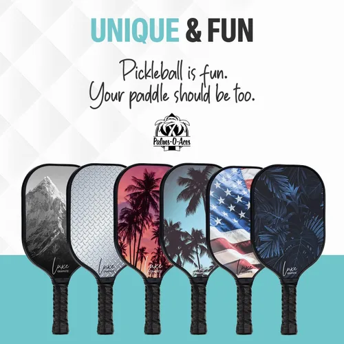 Miniatura 8 de Palms-O-Aces Carbon Fiber Pickleball Paddle – USAPA Approved 16mm T700 Graphite Paddle with Textured Spin Surface Lightweight Carbon Fiber Palmas