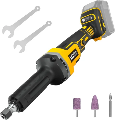 Amoladora inalámbrica para batería Dewalt de 20 V, amoladora sin escobillas de 4 velocidades, mandril de 0.24 pulgadas, motor de potencia de 25000