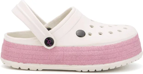 Miniatura 2 de Olivia Miller Zapatos para niños, Pink Skies Collide Glitter Slip-On Niñas Zuecos Plataforma Slide Sandalias