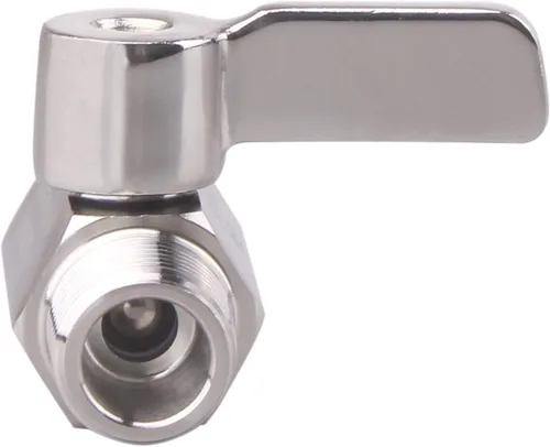 Miniatura 6 de DERNORD 3/8 pulgada inoxidable mini rosca macho SUS316 de la hembra x del NPT de la válvula de bola