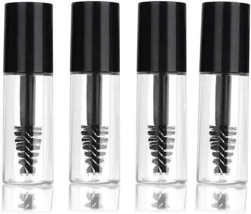 Miniatura 3 de COSIDEA 10PCS vacío mini 0.1 fl oz rímel tubos y varita para aceite de ricino, tamaño pequeño tamaño de la pestaña Crecimiento embalaje tubo