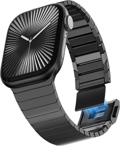 Miniatura 19 de KADES Correa de acero inoxidable compatible con Apple Watch Band Ultra 3/2/1 de 1.73 pulgadas Series 11/10 de 1.81 pulgadas/1.65 pulgadas, Series