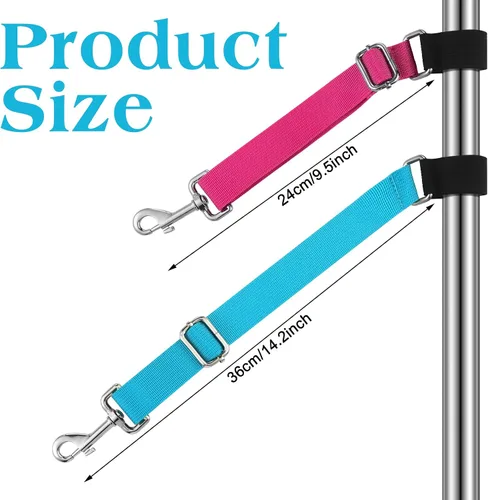 Miniatura 2 de Paterr 5 piezas de accesorios de brazo de aseo para perros y mascotas, correa de extensión, bucles de aseo ajustables, extensor de brazo de aseo