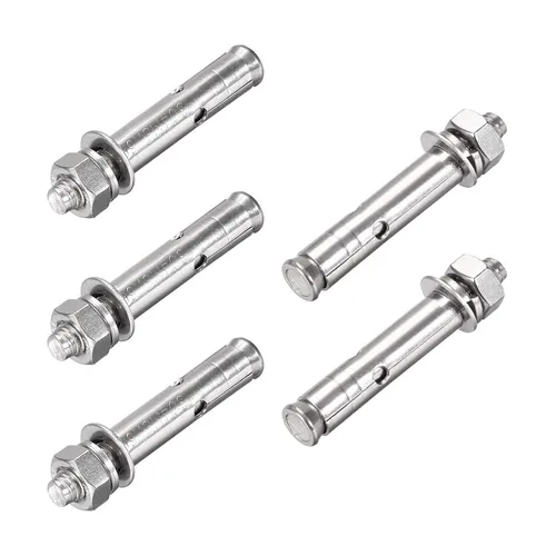 Miniatura 11 de 5 piezas de pernos de expansión de acero inoxidable 304 M6 x 1.969 in 304, tornillo de expansión hexagonal externo, anclaje de manguera, cubierta
