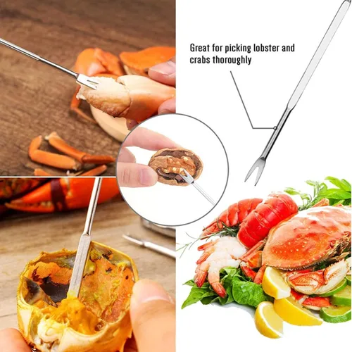 Miniatura 3 de Herramienta para galletas de patas de cangrejo, calentadores de mantequilla para mariscos y patas de cangrejo, galletas de langosta y cangrejo, 15