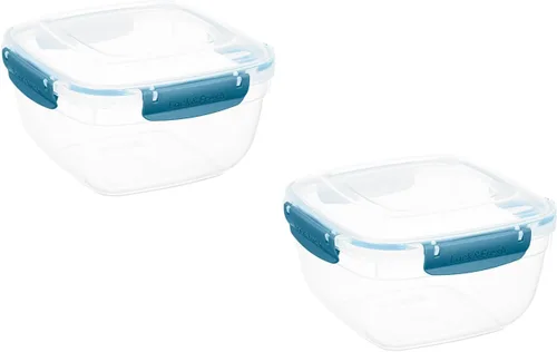 Miniatura 26 de Superio Recipiente de plástico para almacenamiento de alimentos con tapa hermética para cocina, 10 tazas, 80 onzas, libre de BPA, a prueba de fugas