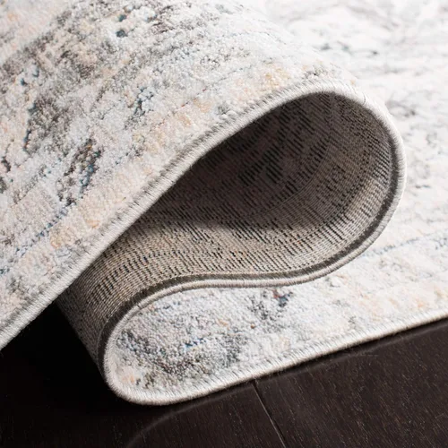 Miniatura 6 de SAFAVIEH Winston Collection - Alfombra de área de 7 pies 1 pulgada x 10 pies, color beige y gris, diseño envejecido, no desprende pelusa y de fácil