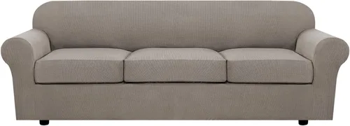 Miniatura 64 de H.VERSAILTEX - 3 fundas de sofá elásticas para 2 cojines de sofá. Fundas para muebles de sala de estar (funda base más 2 fundas de cojín de asiento)