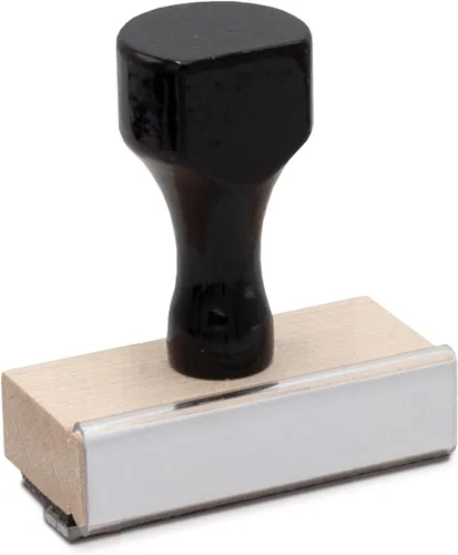 Miniatura 12 de Infusion Sello de madera tradicional con mango de madera negra (1" x 1")