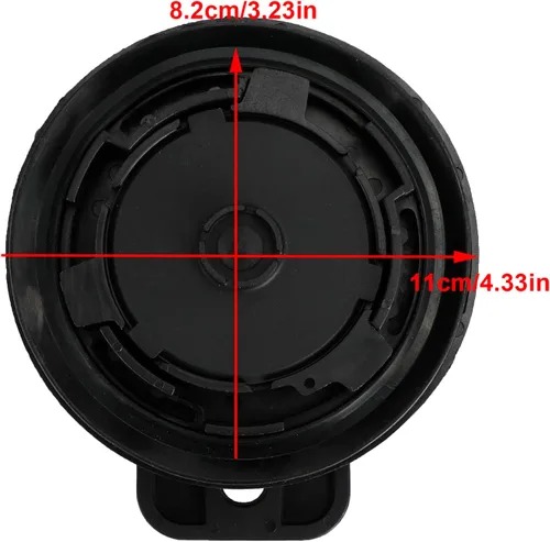 Miniatura 3 de Tapa del Tanque de Combustible Diesel AT323462 43843622 para Excavadora Hitachi Volvo John Deere negro