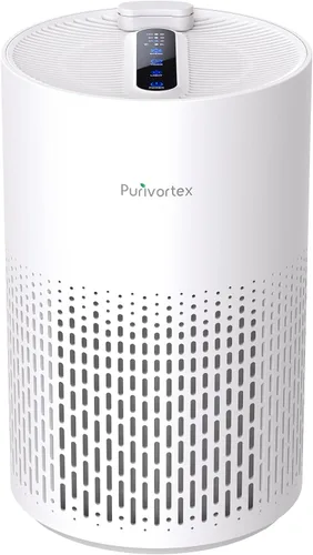 Purivortex Purificadores de aire para el hogar, filtro de aire HEPA silencioso para polen, humo, polvo, caspa de mascotas, olor, cabello, cubre