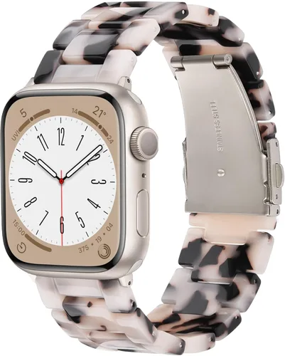 Miniatura 50 de V-MORO - Correas de resina compatibles con Apple Watch Series 11/10/9/8/7 y SE/6/5/4/3/2/1/SE3 de 1.49, 1.57, 1.61, 1.65 pulgadas, correa ligera