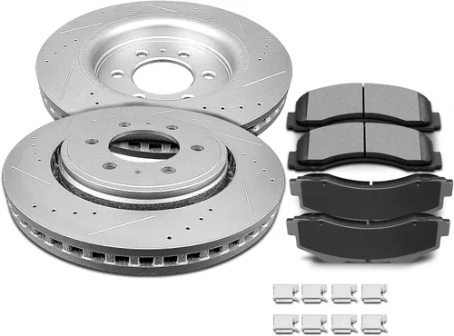 Miniatura 9 de Kit de Frenos SCITOO para Delantero Rotores de Freno y Pastillas de Freno Cerámicas para 2006-2008 para Dodge para Ram 1500, 2003-2008 para Dodge